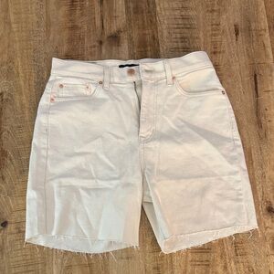 Modern American Dixie Ecru Women's STRETCH denim Cream Jean Bermuda Shorts NWT